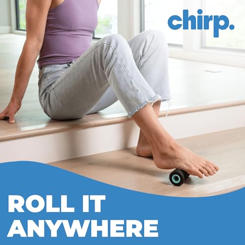 Chirp Wheel XR Foot Massage Roller - Targeted Massage for Plantar Fasciitis and Foot Fatigue, Arch Pain Relief, and Muscle Recovery | High Density Foam Exercise Equipment, 500lbs Capacity, 2" Mint