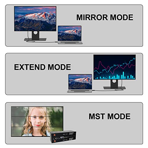 DisplayPort to VGA Cable 6 Ft, 2-Pack Display Port DP to VGA Adapter Cord Male to Male HD Video 1080P for Computer, Monitor, TV, Projector