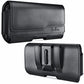 DeBin Case for Galaxy S26 S25 S24 5G S23, S22, S21, S20, S10, S9, A10e, A01, Note 10, Cell Phone Belt Holster Clip Pouch Holder Cover (Fits Samsung with Case on) Black