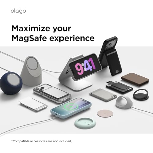 elago for iPhone 17 Pro Case, Premium Magnetic Silicone Case, Compatible with MagSafe, Liquid Silicone Material, Protective Cover, Shockproof, Slim Phone, 6.3 inch (Aqua Sky)