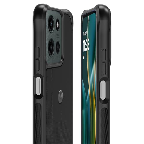 Motorola Moto G (2025/2026) & G Play (2026) Rugged Protective Case- Black - Precision fit, Military Grade Shock Absorbing Cover for Enhanced Phone Grip, Drop Protection