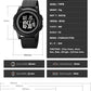 OLAZONE Digital Watches Men Ultra-Thin Minimalist Sports Waterproof with Wide-Angle Display Rubber Strap Wrist Watch for Men