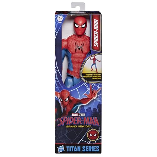 Marvel Spider-Man: Brand New Day Titan Series Action Figure, 11.5-Inch (29.2 CM) Super Hero Toys for Kids, Ages 4+