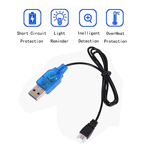 2 Pcs 3.7V 500mAh 25C 752040 Rechargeable Lipo Battery with USB Charger for Syma X5C cheerson CX30 skytech M68 BBS 868 Quadcopter RC Drone Spare Parts