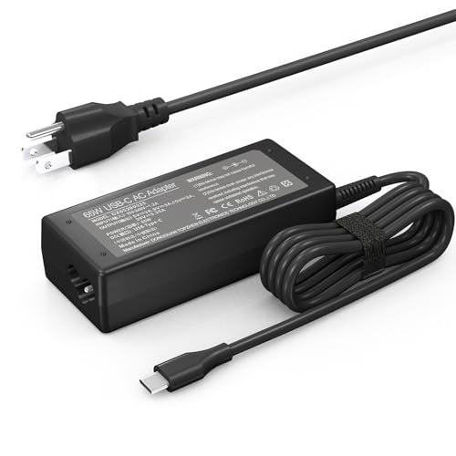 65W USB C Laptop Charger Compatible with HP chromebook/Compatible with Lenovo/Compatible with Dell/Compatible with Acer and More Chromebook Type C Power Cord