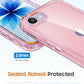 Lifedance Rugged Full-Body Case for iPhone 17e/16e, Built-in Screen Protector, 10FT Military Drop Tested, Clear Shockproof Phone Case Cover for iPhone 17e & 16e, Clear Pink