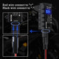 Motorcycle USB Charger SAE to USB Adapter Type C and Quick Charge USB 3.0 with Voltmeter, ON/Off Switch and 3.6FT SAE Extension Cable Waterproof 3 Install Options for GPS Smartphone Camera