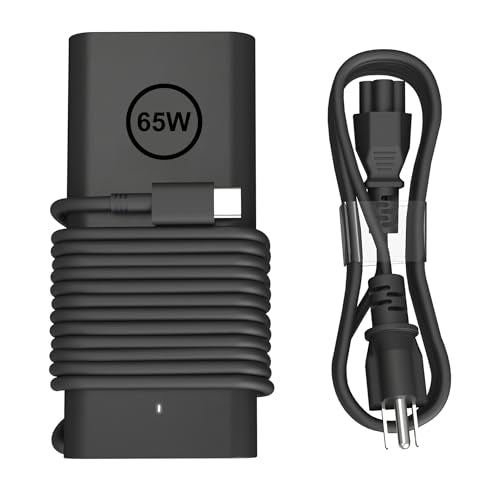 65W USB C AC Adapter Laptop Charger Compatible with Dell Latitude 3450 5520 7420 5420 5550 5450 5440 5430 5540 5530 7440 Inspiron 14 16 XPS 13 Chromebook 3100 Computer Type C Power Cord