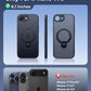 FNTCASE for iPhone 17e Case: iPhone 16e Phone Case [360 Spin Magnetic Stand] [Compatible with Magsafe] [Screen Protector] Translucent Matte Military Grade Shockproof Protective Phone Cover Black