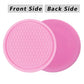 ZSDY Car Cup Coaster, 4PCS Universal Auto Non-Slip Cup Holder Embedded in Ornaments Silicone Coaster, Car Interior Accessories Sets, Pink
