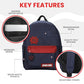 Spider-Man Classic Spider-Man Line Art 16.5” Adult Black & Red Backpack