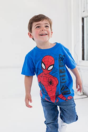 Marvel Spider-Man 4 Pack Pullover T-Shirts Toddler to Big Kid
