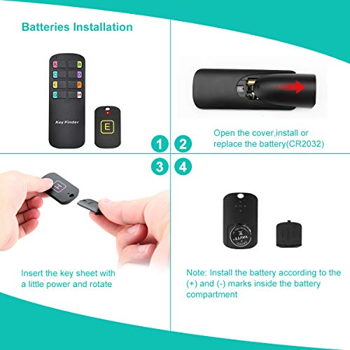 Key Finder Locator Tags, Lost Remote Finder Make Noise, TV Remote Cont ...