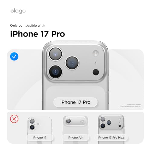 elago for iPhone 17 Pro Case, Premium Magnetic Silicone Case, Compatible with MagSafe, Liquid Silicone Material, Protective Cover, Shockproof, Slim Phone, 6.3 inch (Aqua Sky)