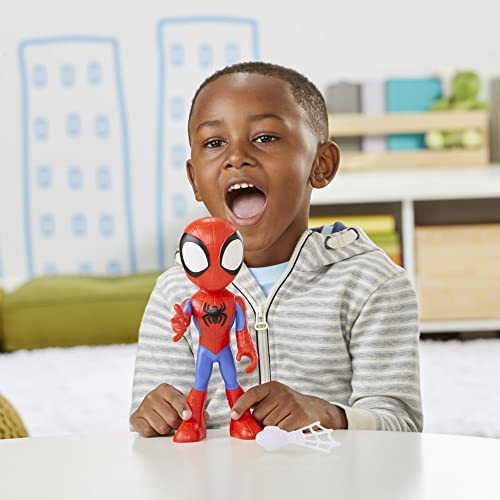 Spidey and his Amazing Friends Marvel Supersized Spidey Figure, 9-Inch Action Figure, Preschool Toys for Kids, Ages 3 and Up, Super Hero Toys