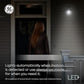 GE LED+ Motion Sensor LED Light Bulbs, 15W, PAR38 Outdoor Security Floodlight, Warm White (2 Pack)