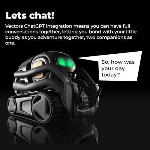 Anki Vector 2.0 AI ChatGPT Connected Robot Companion – Smart Autonomous Home Robot with Face Recognition and Voice Conversations - ChatGPT Subscription Required (Black)