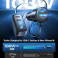 AINOPE 108W Multiple Ports Car Charger, Cigarette Lighter USB Charger, PD&QC Car Charger Adapter Fast Charging for iPhone 17 [+5FT Cable], 12V Road Trip Essentials for Kids, Car Accesories
