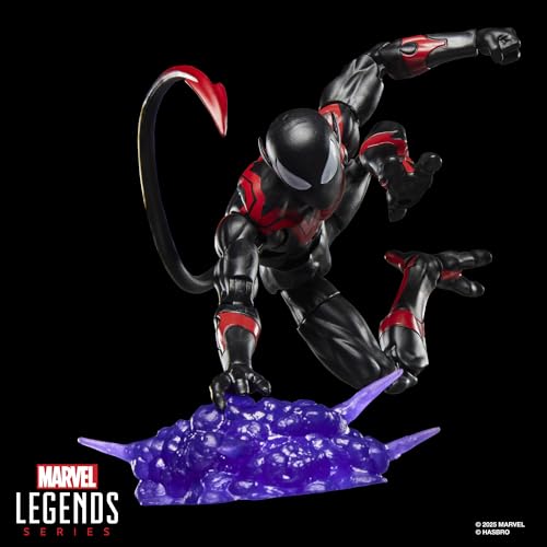 Marvel Legends Series Uncanny Spider-Man (Nightcrawler), Retro Cardback Comics Collectible 6-Inch Scale Action Figure | 6 Marvel Legends Figure, 5 Accessories, Sword, Bamf, Retro Cardback, 20 Plus Points Articulation
