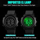 SNE Digital Watch Sports Waterproof Military Back Light Small Watch for Men Black 1426