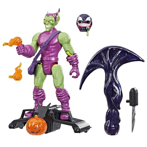 MixMashers Marvel Spider-Man Deluxe Green Jester Figure to Mix and Combine with Accessories, 12.5 cm Scale, Superhero Toys, Ages 4 and Above