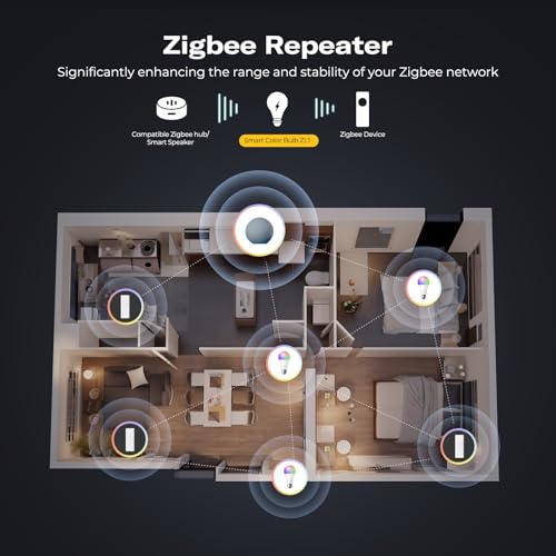 THIRDREALITY Zigbee Smart Color Bulb ZL1 4Pack,Compatible with Home Assistant(ZHA&Z2M), SmartThings,Aeotec,Homey,Hubitat or Echo Devices With Built-in Hub,A19 RGBCW Bulb,2700K-6500K Tunable,800 Lumens