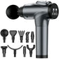 Massage Gun, Muscle Massage Gun for Athletes Handheld Electric Deep Tissue Back Massager, Percussion Massage Device for Pain Relief with 30 Speed Levels 9 Heads