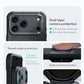 ESR for iPhone 17 Pro Phone Case with Stand, 23ft Military-Grade Drop Protection with Camera Control, Shock-Absorbing Rugged Cover, Compatible with MagSafe Accessories, Cyber Series, Black
