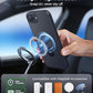 FNTCASE for iPhone 17e Case: iPhone 16e Phone Case [360 Spin Magnetic Stand] [Compatible with Magsafe] [Screen Protector] Translucent Matte Military Grade Shockproof Protective Phone Cover Black