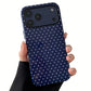 ZTOFERA Magnetic Case for iPhone 17 Pro, Compatible with Magsafe, Polka Dot Aesthetic Phone Case Cute for Girl Women, Hard PC+Soft TPU Protective Phone Cover for iPhone 17 Pro-Navy Blue