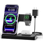 Wireless Charging Station Multiple Devices: 3-in-1 Phone Fast Multi Charger Stand for Apple Products iPhone 14 13 12 11 Pro Max XS XR X 8 Plus Watch 8 7 6 5 4 3 2 SE and AirPods 3 2 Pro