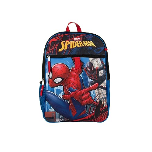 Marvel Spider-Man Miles Morales and Spidey 5-Piece 16" Youth Backpack Combo Set