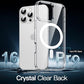 JETech Magnetic Case for iPhone 16 Pro 6.3-Inch Compatible with MagSafe, Shockproof Phone Bumper Cover, Anti-Scratch Clear Back (Clear)