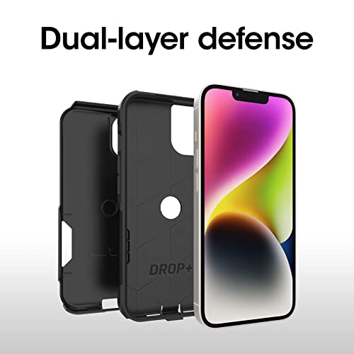 OtterBox IPhone 14 & IPhone 13 Commuter Series Case - BLACK, Slim & Tough, Pocket-Friendly, with Port Protection