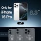JETech Magnetic Case for iPhone 16 Pro 6.3-Inch Compatible with MagSafe, Shockproof Phone Bumper Cover, Anti-Scratch Clear Back (Clear)
