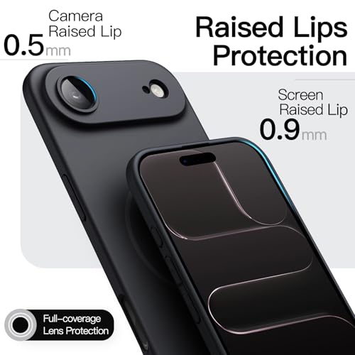 JETech Magnetic Slim Case for iPhone Air, Compatible with MagSafe, Ultra-Thin Lightweight Minimalist Phone Cover with Matte Finish and Full Camera Lens Protection, 6.5-Inch Display (Black)
