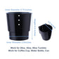 Universal Large Cup Holder Wall Mount, Heavy Duty Plastic Drink Holder for Boat Car Truck RV Bus Tractor Wall Wood, Vertical or Horizontal Mount, Fit Most Cups, Bottles, Cans, Tumblers Black Pack of 1