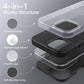 JETech Silicone Case for iPhone 13 6.1-Inch, Silky-Soft Touch Full-Body Protective Phone Case, Shockproof Cover with Microfiber Lining (Black)