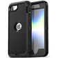 AICase for iPhone SE Case 3rd & 2nd Generation, for iPhone SE 2022/2020 Built-in Screen Protector Heavy Duty Protective Shockproof 3-Layer Full Body Rugged Phone Cover, Black