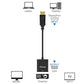 DisplayPort (DP) to VGA Adapter, Gold-Plated Display Port to VGA Adapter (Male to Female) Compatible with Computer, Desktop, Laptop, PC, Monitor, Projector, HDTV - Black