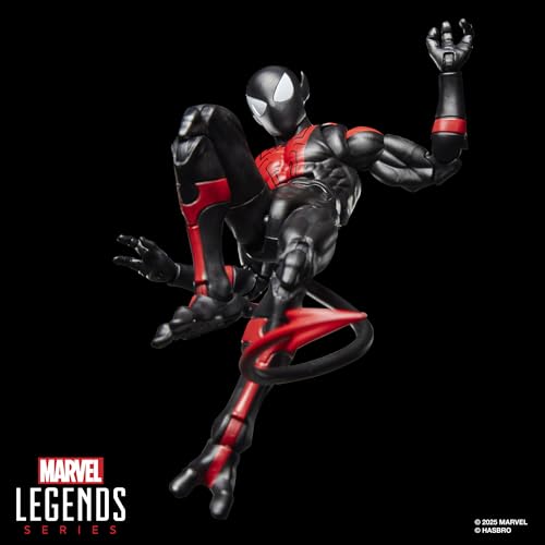 Marvel Legends Series Uncanny Spider-Man (Nightcrawler), Retro Cardback Comics Collectible 6-Inch Scale Action Figure | 6 Marvel Legends Figure, 5 Accessories, Sword, Bamf, Retro Cardback, 20 Plus Points Articulation