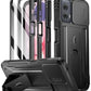 Poetic Revolution Case for Motorola Moto G Power 5G 2024 [Not Fit 2023 Version], [Slide Camera Cover], Full-Body Military Grade Shockproof Cover with Kickstand and Built-in-Screen Protector, Black