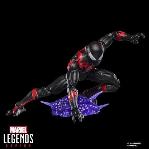 Marvel Legends Series Uncanny Spider-Man (Nightcrawler), Retro Cardback Comics Collectible 6-Inch Scale Action Figure | 6 Marvel Legends Figure, 5 Accessories, Sword, Bamf, Retro Cardback, 20 Plus Points Articulation