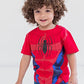 Marvel Spider-Man 4 Pack Pullover T-Shirts Toddler to Big Kid