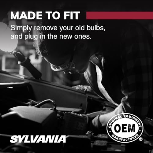 SYLVANIA - 168 Long Life Miniature - Bulb, Ideal for Interior Lighting - Map, Dome, Trunk, Cargo and License Plate (Contains 2 Bulbs)