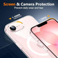 SPIDERCASE Magnetic for iPhone 17e Case for iPhone 16e Case, with [3 Stand Ways] [Military Grade Drop Protection] Invisible Stand Shockproof Slim Case for iPhone 17e/16e 6.1 inch, Clear