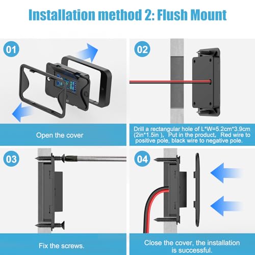 2 Pack 78W 4 Port 12V USB Outlet Wall Mount, Dual 36W PD & Dual 18W QC3.0 Lightweight Surface Mount Charger Socket Panel with Button Switch for Bus RV Truck Marine Golf Cart