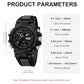 LN LENQIN Mens Watches Digital Military Watch for Men Stopwatch Army Survival Tactical Sports Outdoor Big Face Waterproof Men's Wrist Watches with LED Backlight/Timer/Alarm/Date