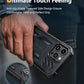 FNTCASE for iPhone 15-Pro-Max Case: Military Grade Drop Proof Rugged Protective Cell Phone Cover with Kickstand & Built-in Protector | Matte Textured Shockproof TPU Hybrid Bumper Cases (Black)