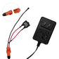 12 Volt Battery Charger for Ride On Toys and Battery Wire 12V Kids Ride On Car Charger,12V Electric Car Riding Toy Battery Power and Charging Socket Adapter Square Plug